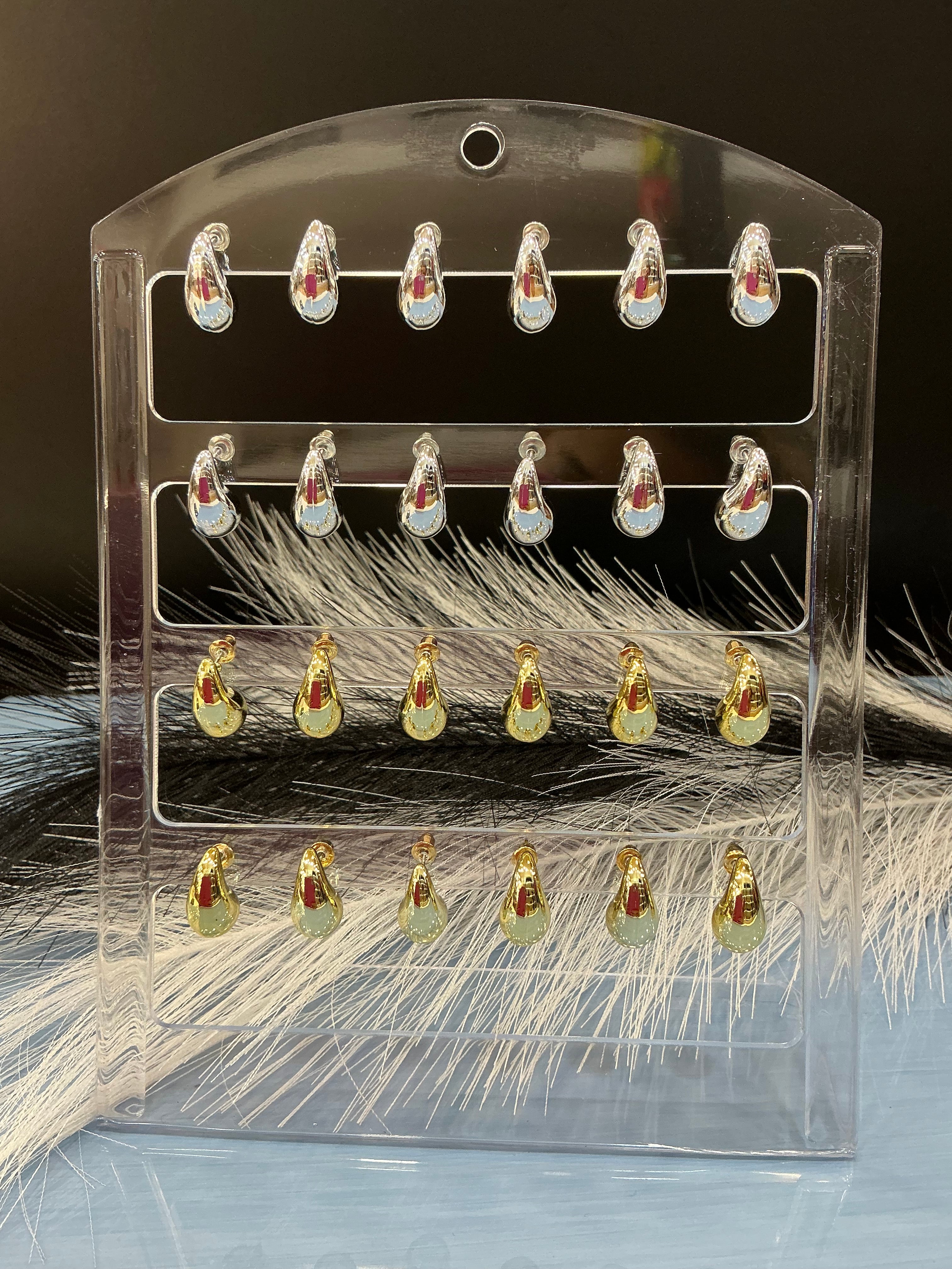 Pendientes acero mujer