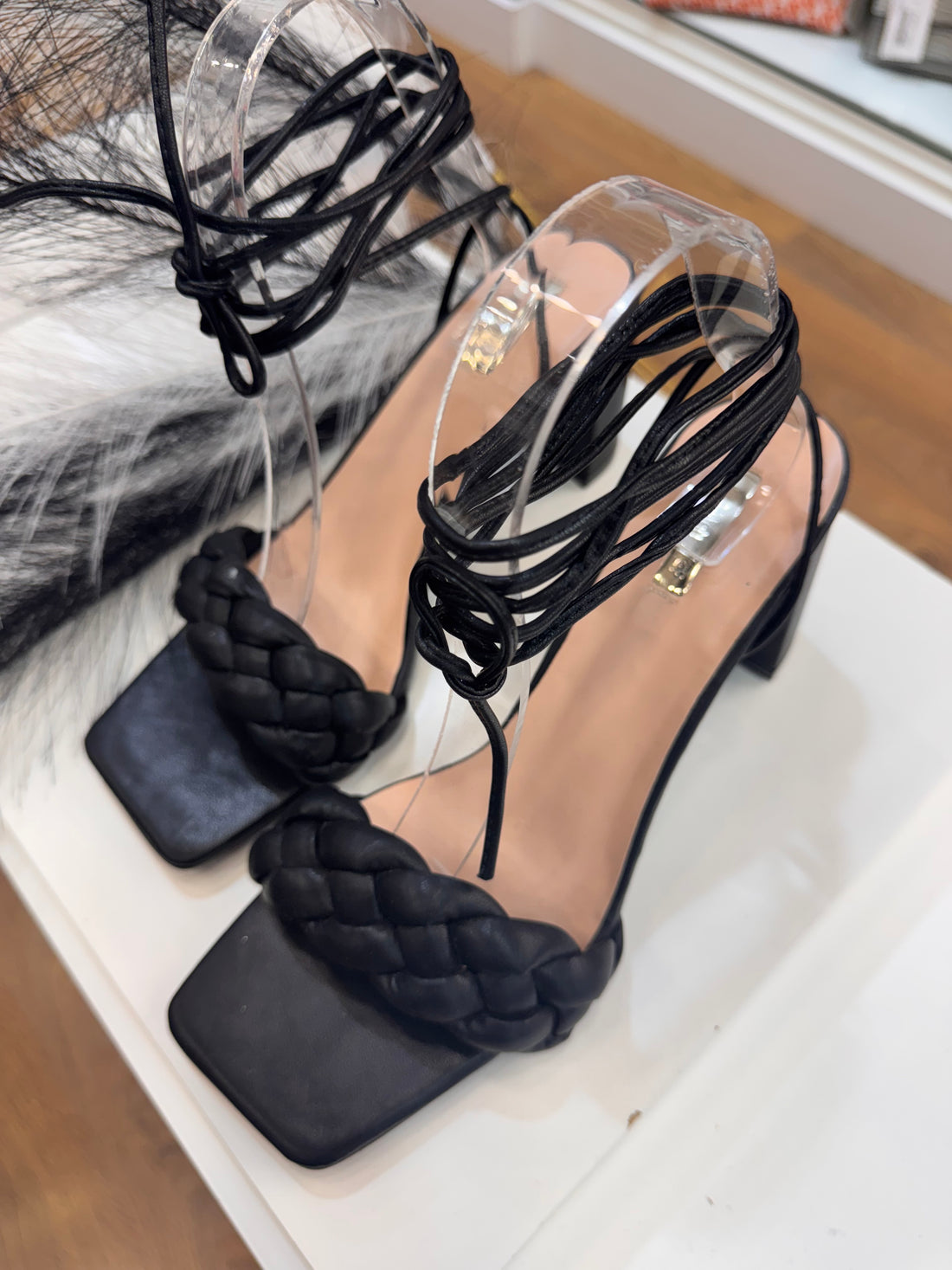 Tacón trenzado cuerda