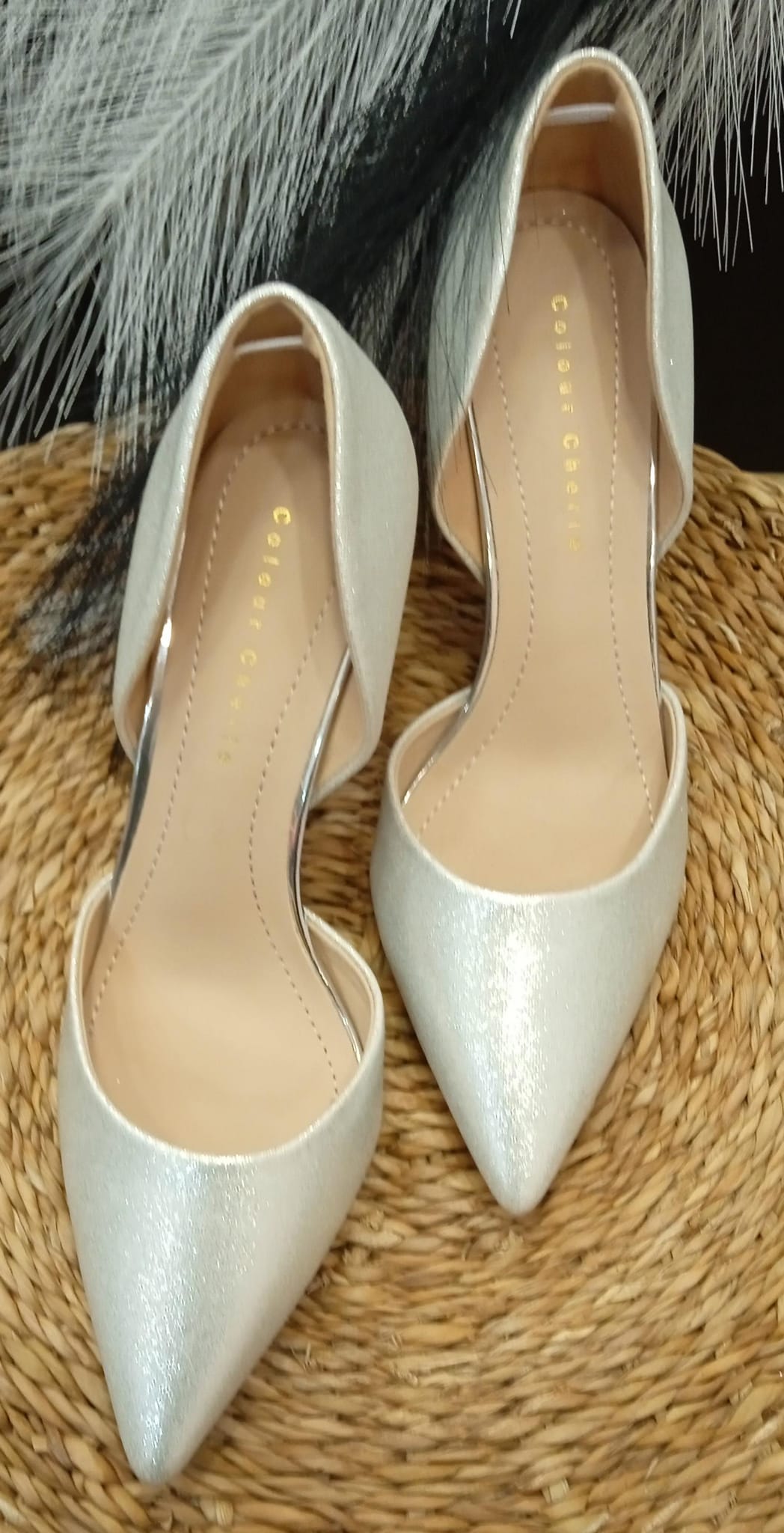 TACON PLATA BRILLOSO