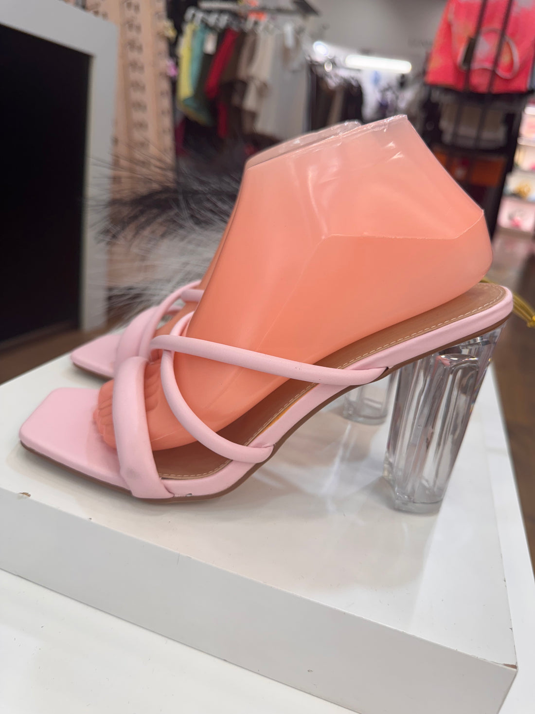 Tacón rosa palo