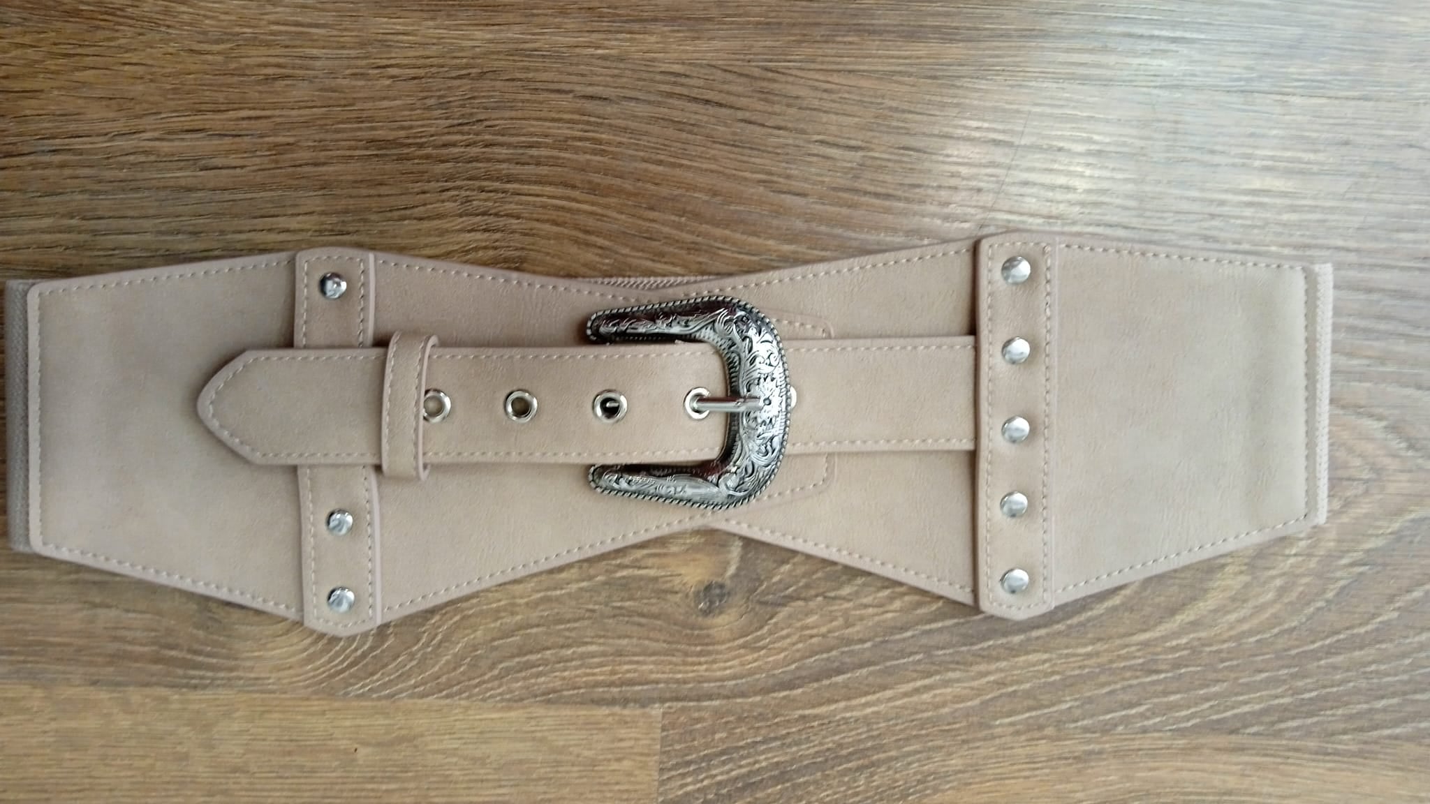 CINTURON ANCHO MARRON