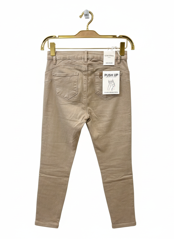 Pantalón Slim Beige