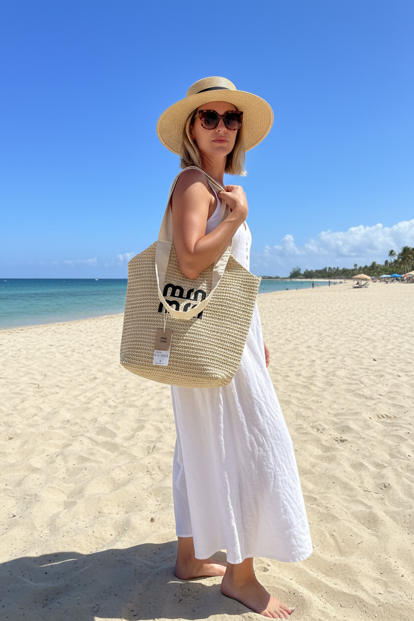 Bolso Miu Rafia