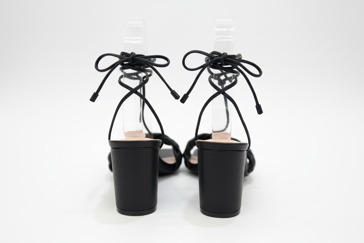 Tacón trenzado cuerda