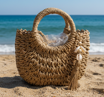 Cesta Rafia caracoles