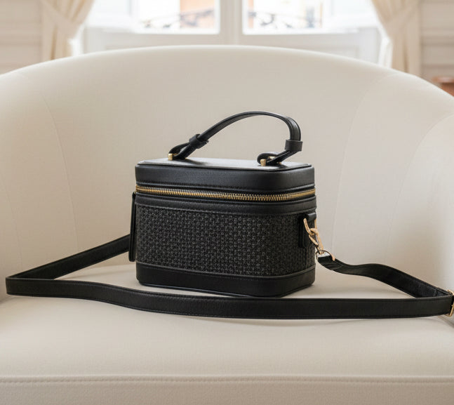 Bolso mini cesta rafia