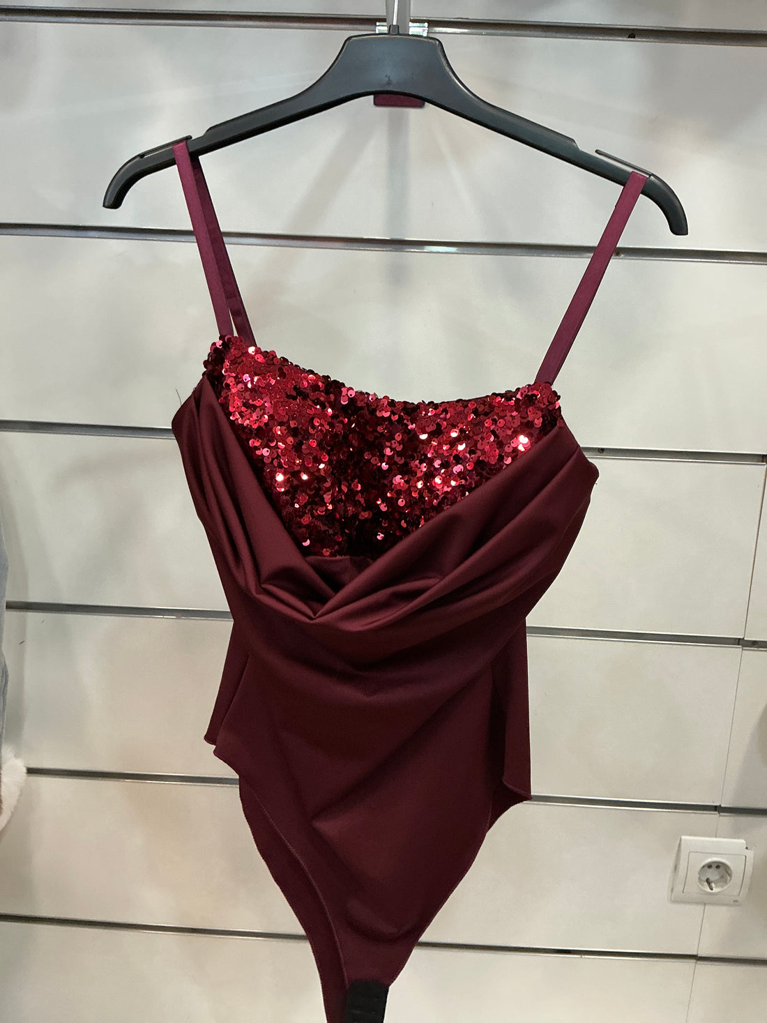 Body Licra fría  lentejuelas