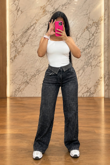 Pantalón filo brillos