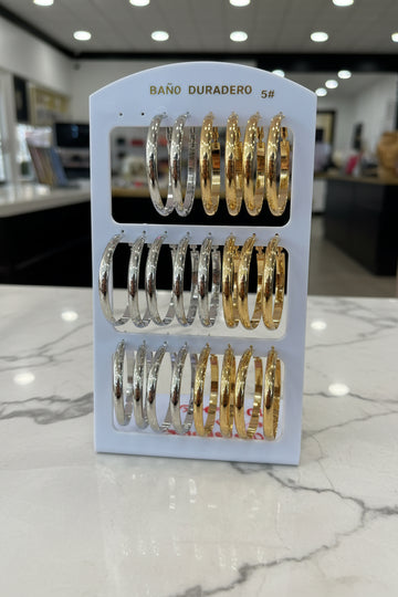 Pendientes aros grandes