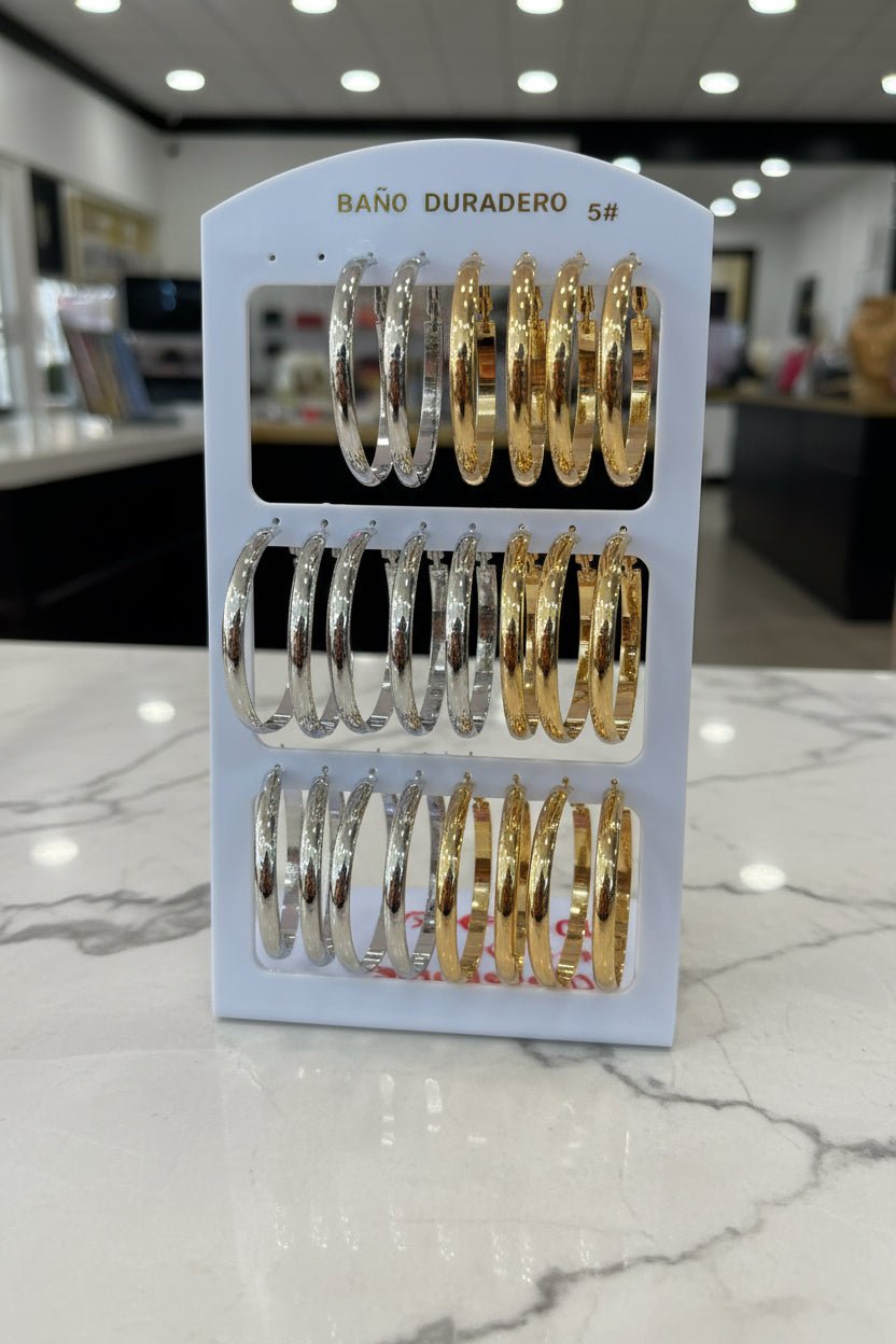 Pendientes aros grandes