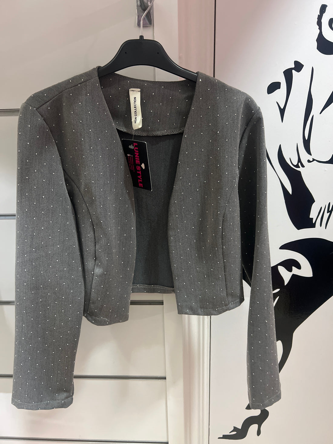 Conjunto Traje gris brillo