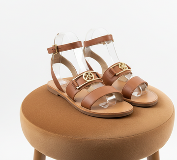 Chanclas planas chapa flor