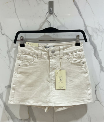 Falda pantalón beige