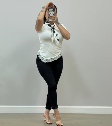 Camiseta encaje