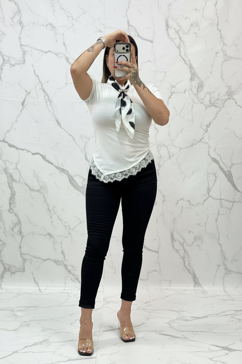 Camiseta encaje