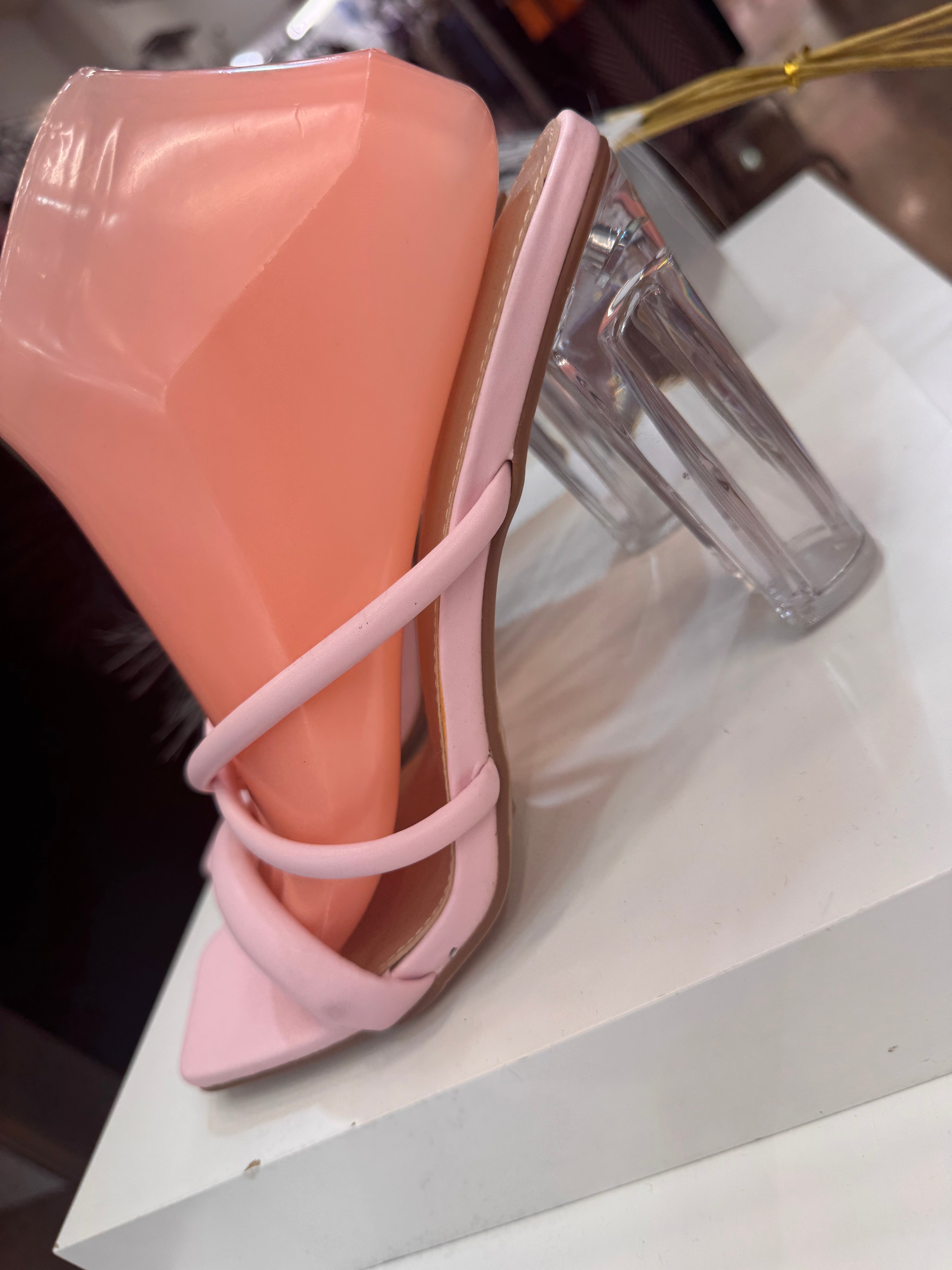 Tacón rosa palo