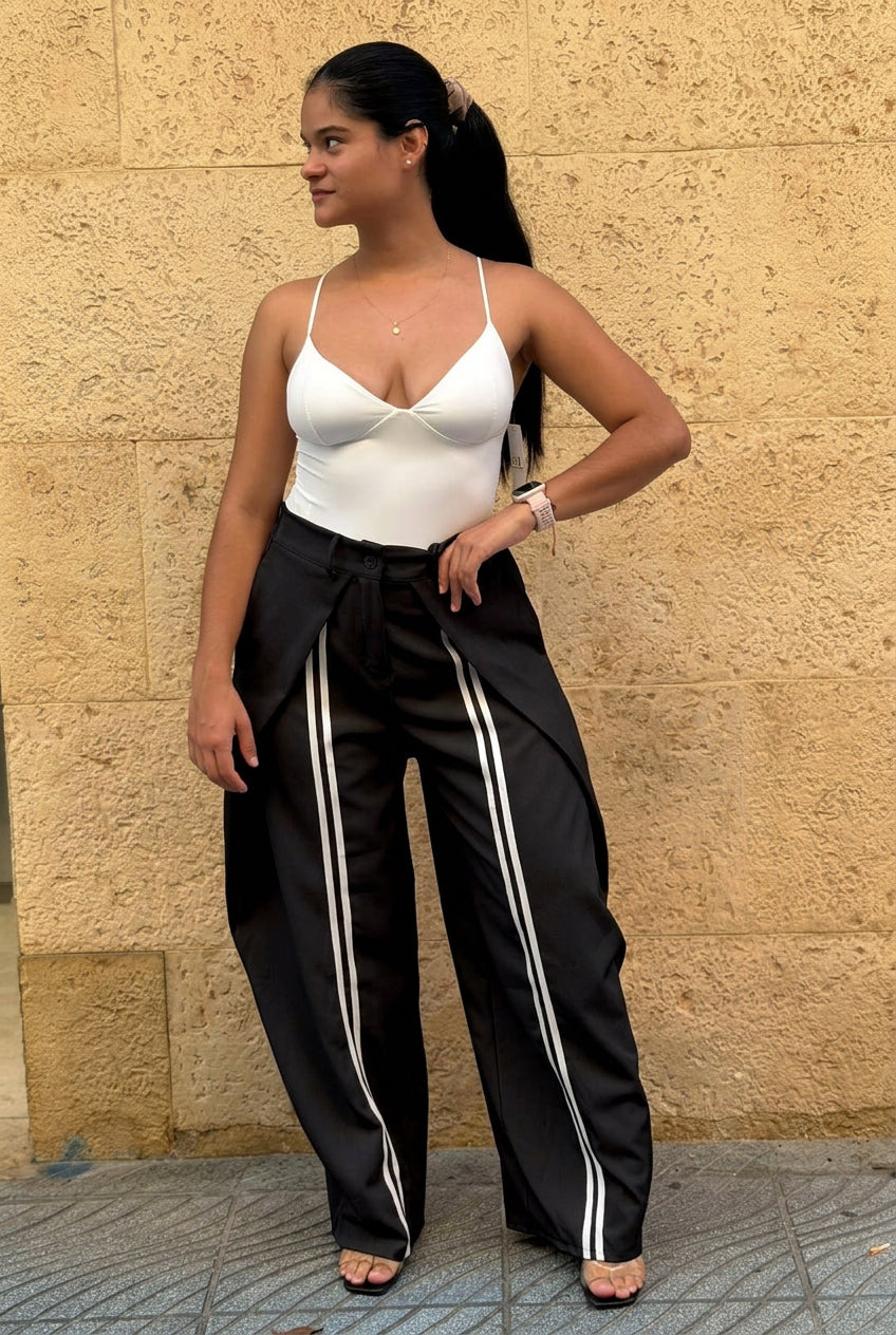 Pantalón pinza rayas