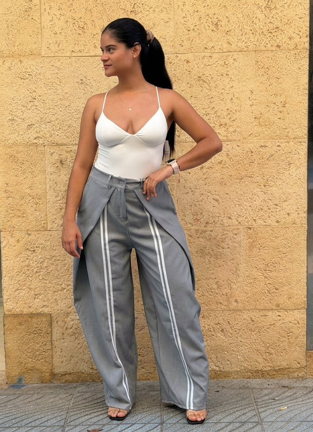 Pantalón pinza rayas