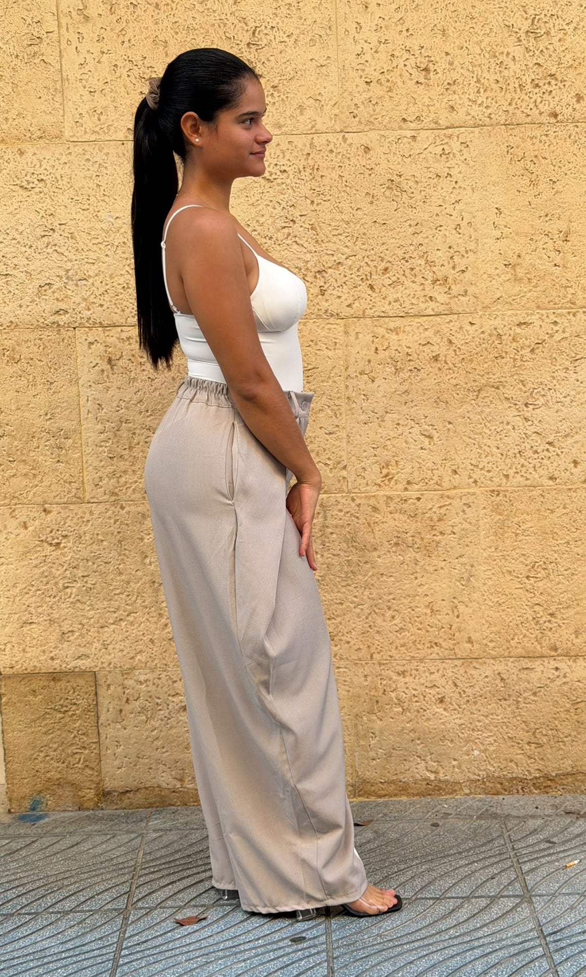 Pantalón pinza rayas