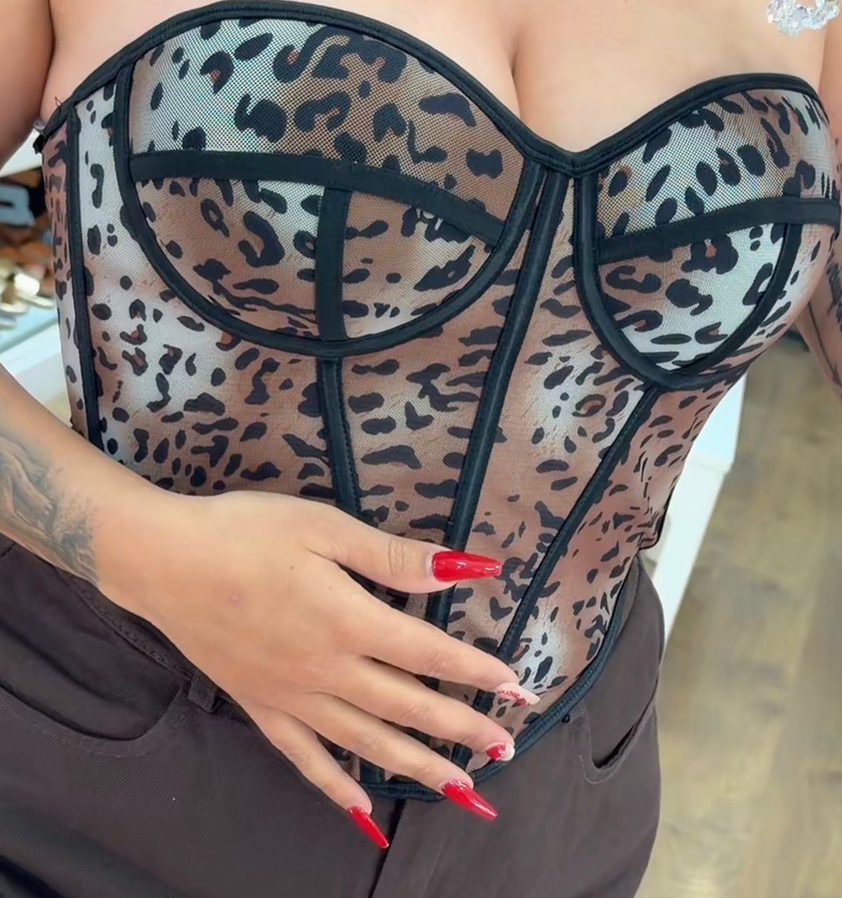 Top Corset Leopardo