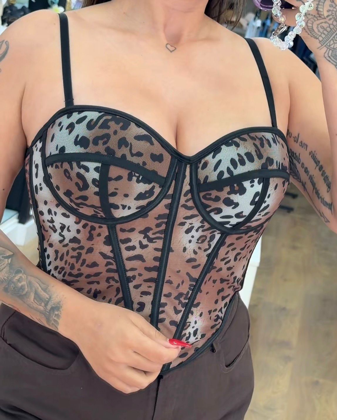 Top Corset Leopardo