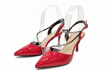 Tacón charol tira brillo