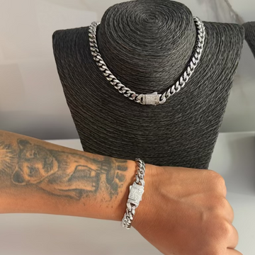 Conjunto collar + pulsera cubana